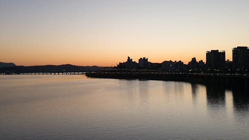 sunset of Han River