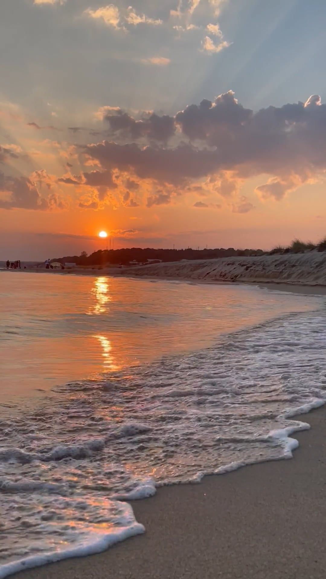 A beach with a sunset and clouds in the sky Free Stock Video Footage ...
