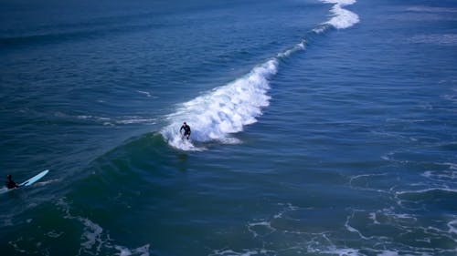 Surfer trains in Manhattan Beach 2