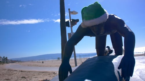 Manhattan Beach Sculpture Man