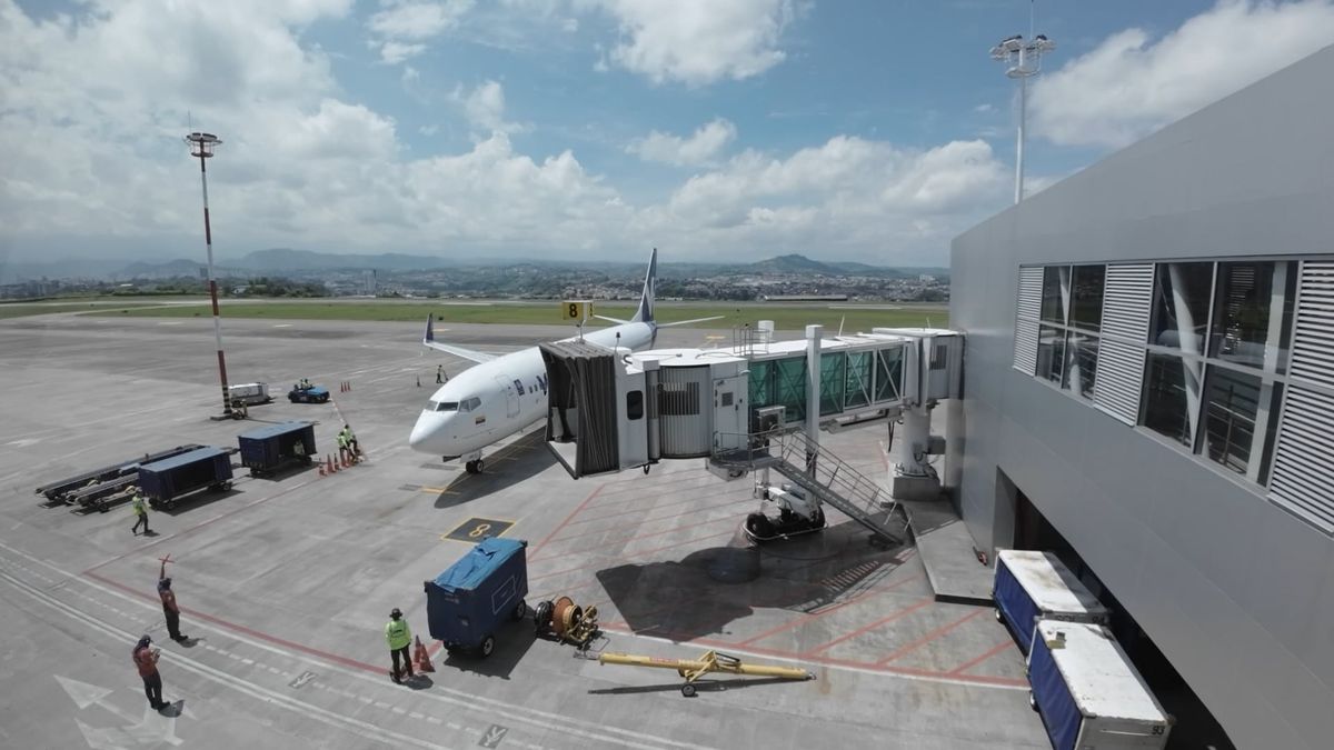 Airplane Boarding at Airport Terminal Free Stock Video Footage, Royalty ...