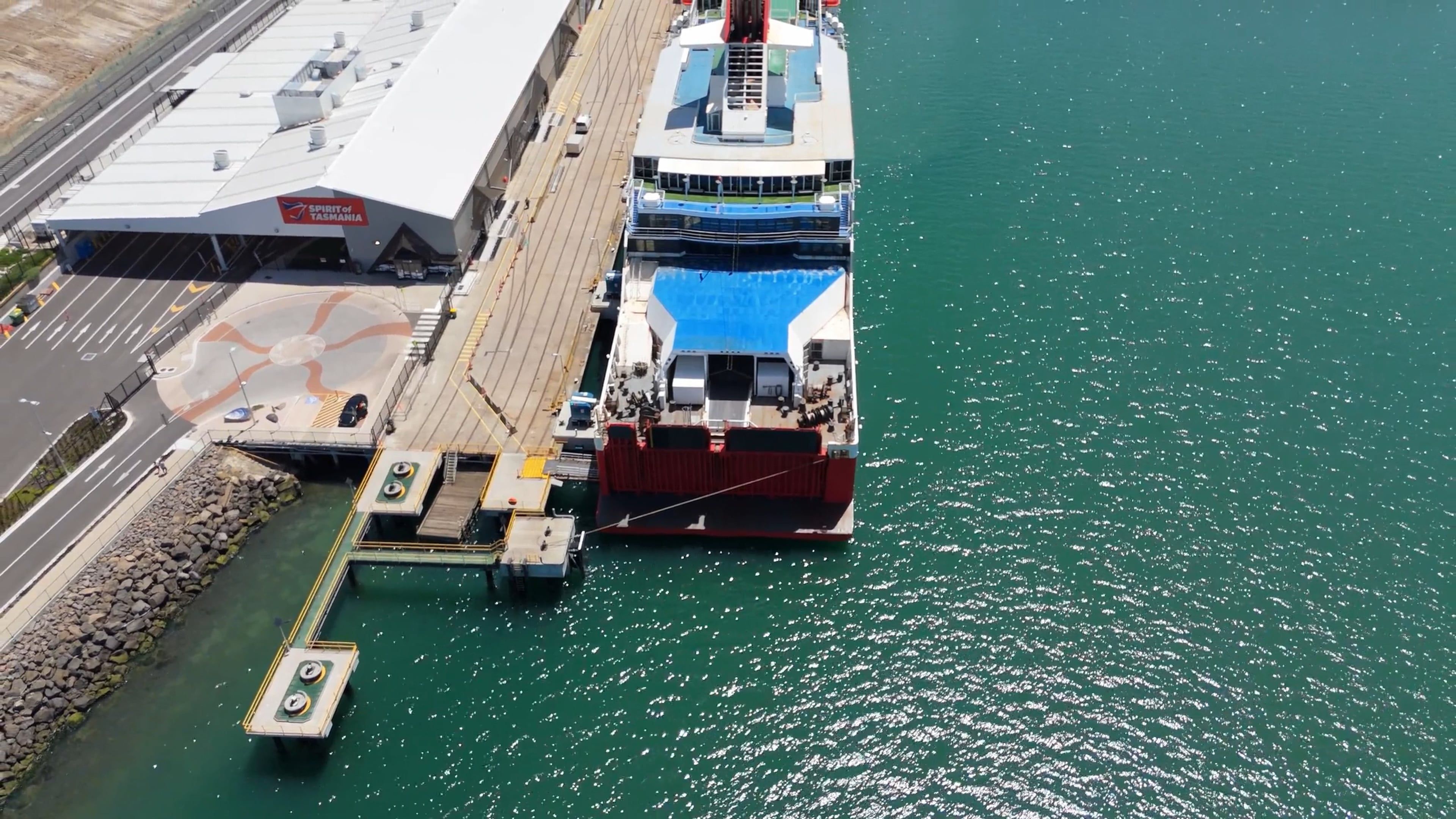 A large ferry docked at a dock Free Stock Video Footage, Royalty-Free ...
