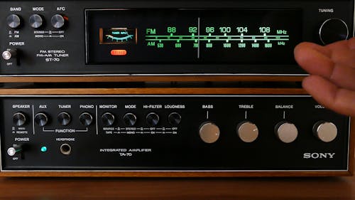 Un Vecchio Sistema Audio A Componenti
