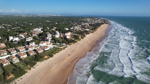 Ocean background video aerial view 