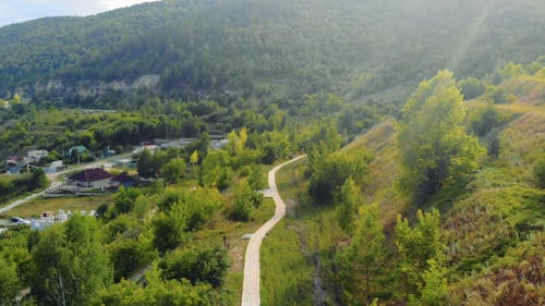 Aerial View Of A Beautiful Landscape