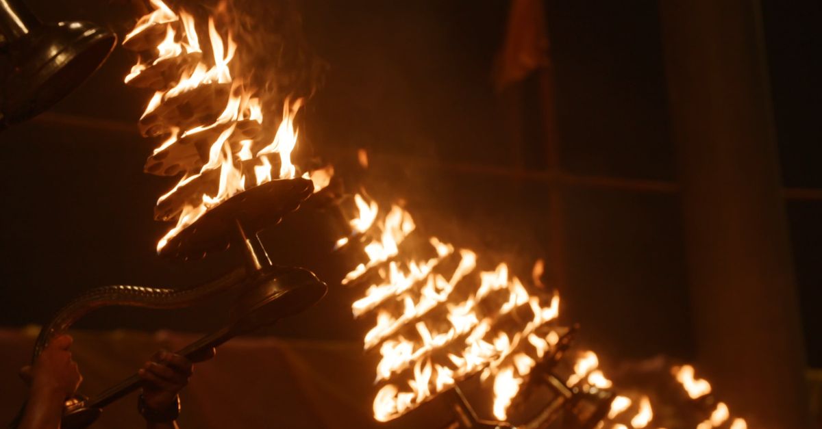 Torch Video A group of people holding torches in the dark Free Stock Video Footage ...