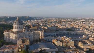 aerial view of the city