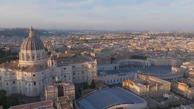 aerial view of the city