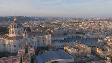 aerial view of the city