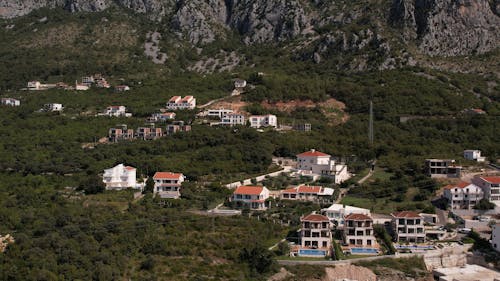 villa 23 sveti stefan crna gora Rađenovići 4k drone video montenegro