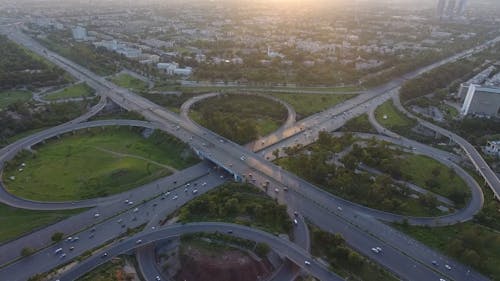 Aerial shot of Islamabad from Zero Point