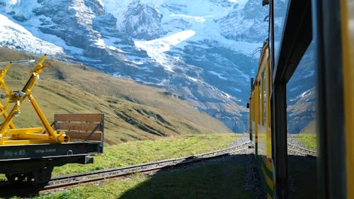 Train Ride At A Theme Park With View Of Nature