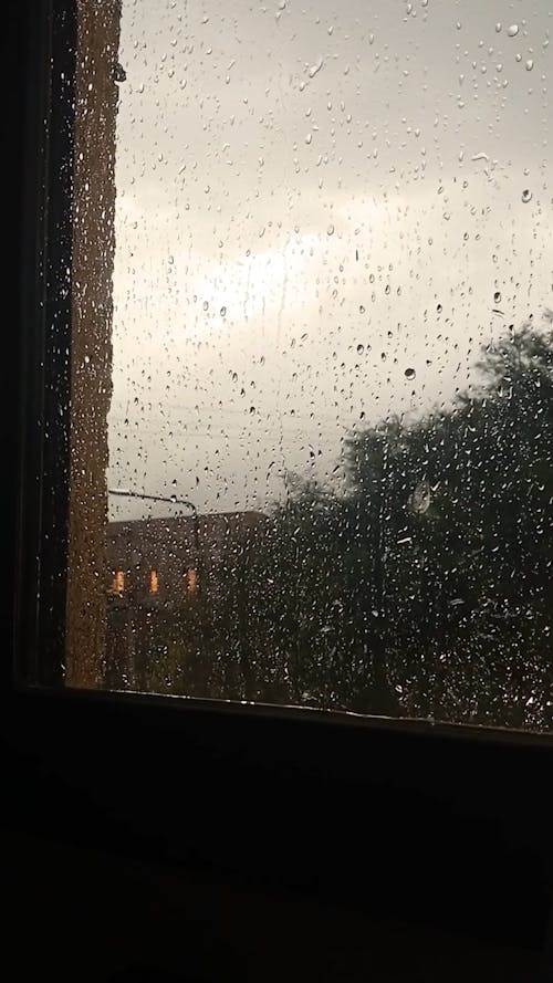 rainy Day, rain in a window