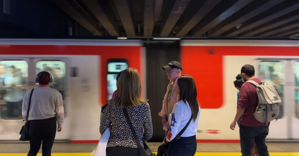 People standing in front of a subway train Free Stock Video Footage ...
