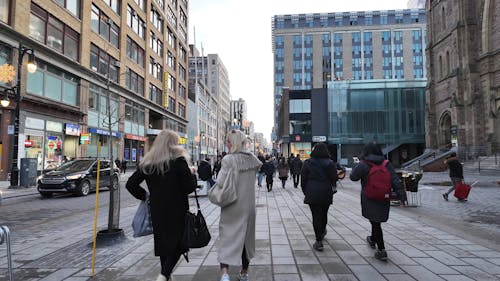 People Walking on the Street - Free Stock Footage