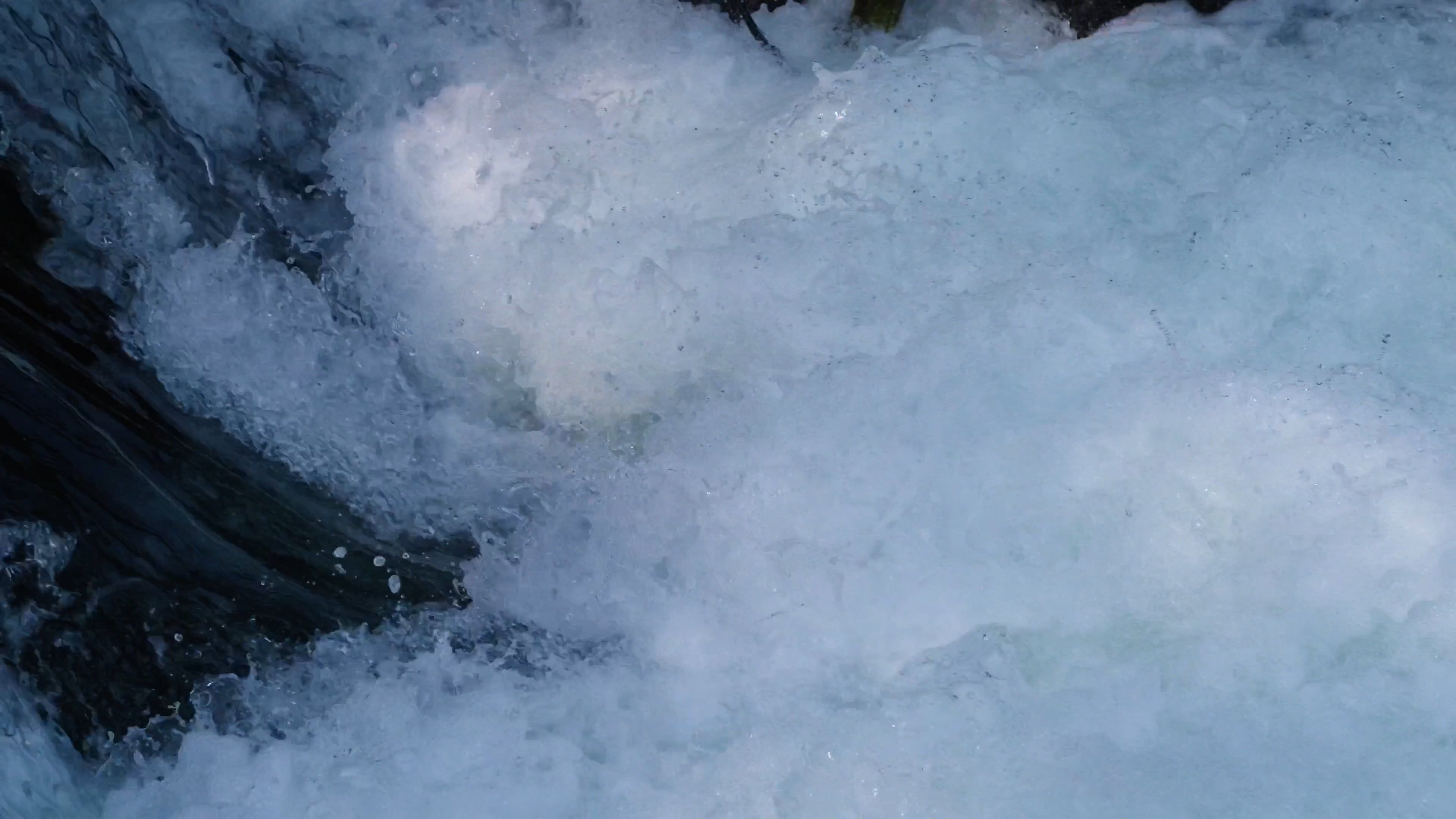 A close up of a waterfall with water flowing Free Stock Video Footage ...