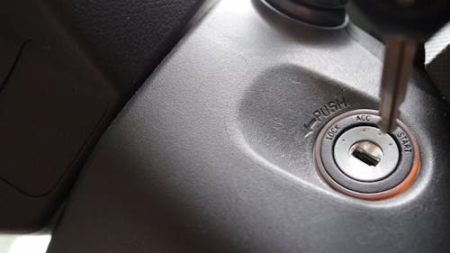 Car Key In Close-Up View