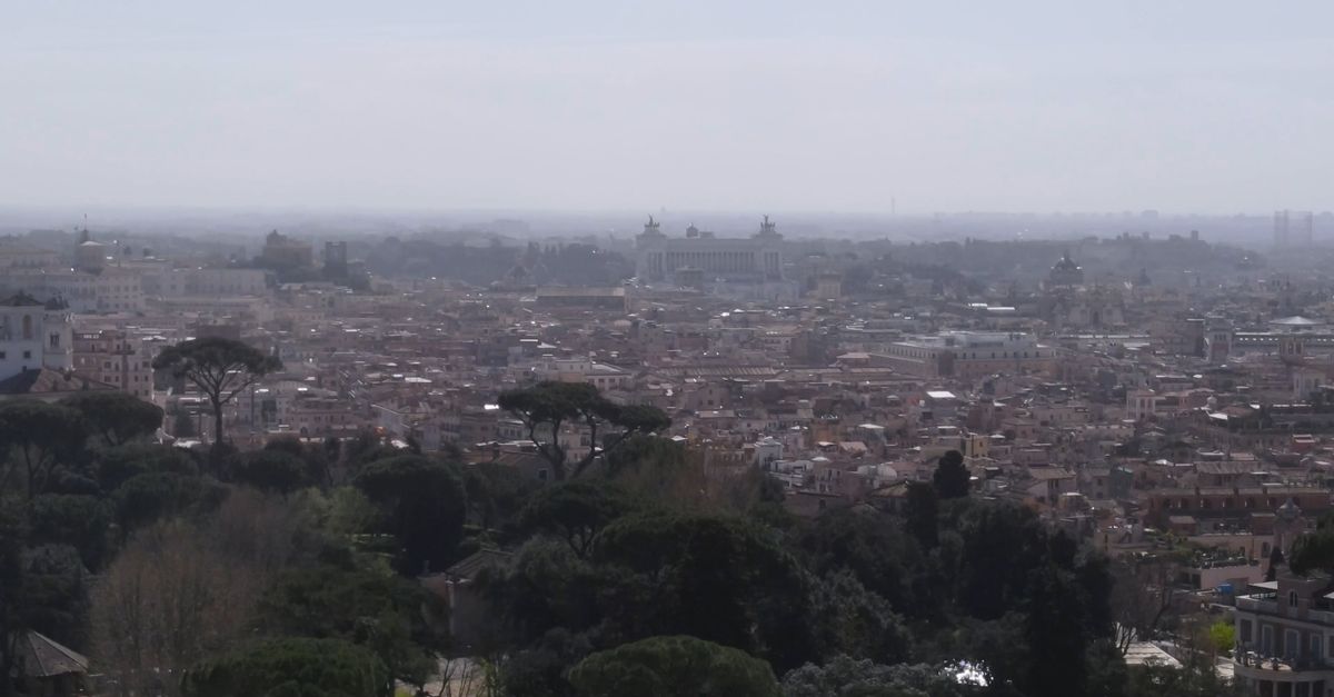 Antique Rome Top View Panoramic View of Ancient Rome Skyline Free Stock Video Footage ...