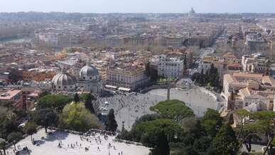 aerial view of the city