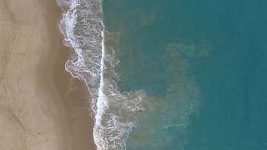aerial shot of beach