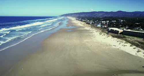 Ripresa Aerea Di Una Spiaggia