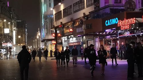 Vida Noturna Em Leicester Square, Londres