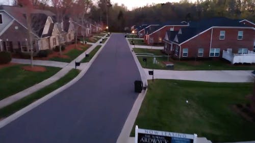 Drone View Of Houses 
