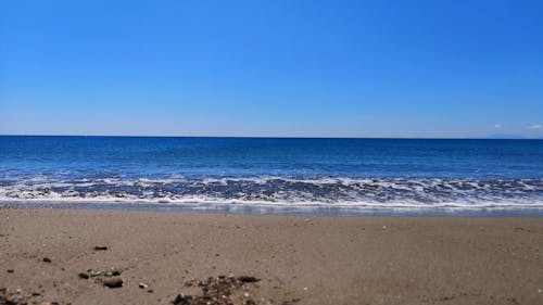 Uitzicht Op Zee Met Mooie Horizon