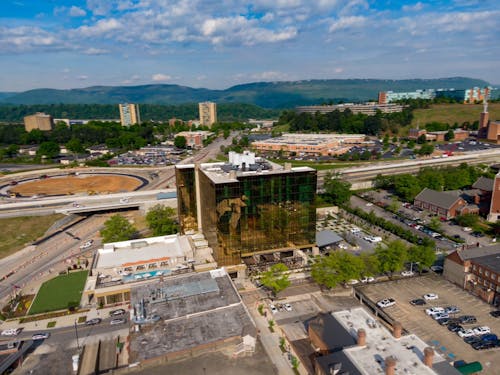 Painéis De Vidro No Exterior De Um Edifício