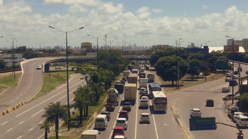 Traffic Flow In The Highway