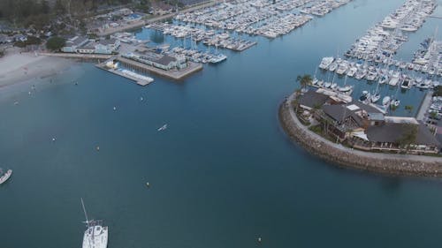 Aerial View Of A Harbor