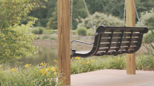  Swing Chair In A Porch