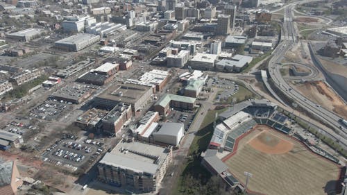 Aerial View Of A Town In Tennessee