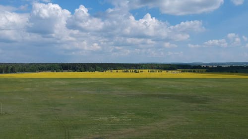 Aerial View Of A Vast Agricultural Land