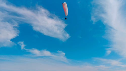 Paragliding Under A Blue Sky