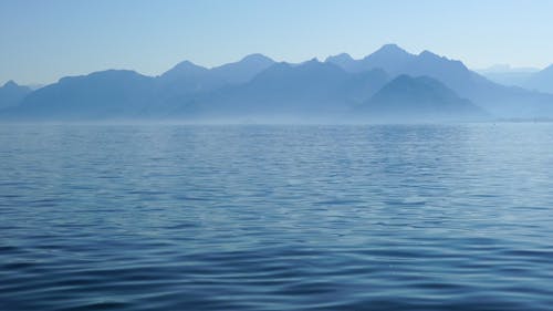 A Lake By The Mountains