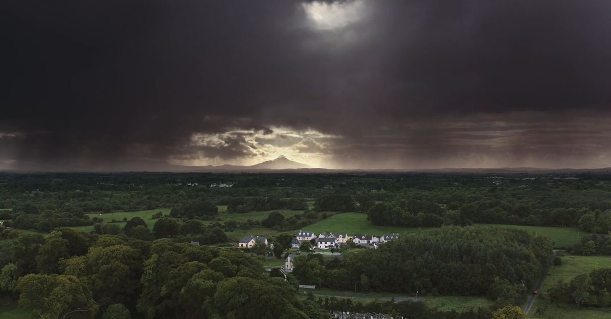 Landscape View Video Aerial Footage Of The Scenic Landscape Of A Town Free Stock Video ...