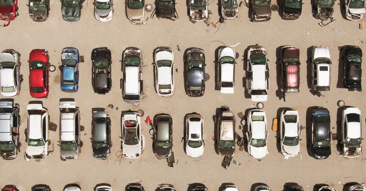 Junk Video Drone Footage Of A Junkyard Free Stock Video Footage, Royalty-Free 4K ...