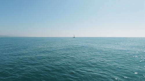 A Sailboat In The Sea