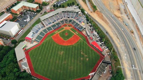 Aerial View Of A Baseball Field