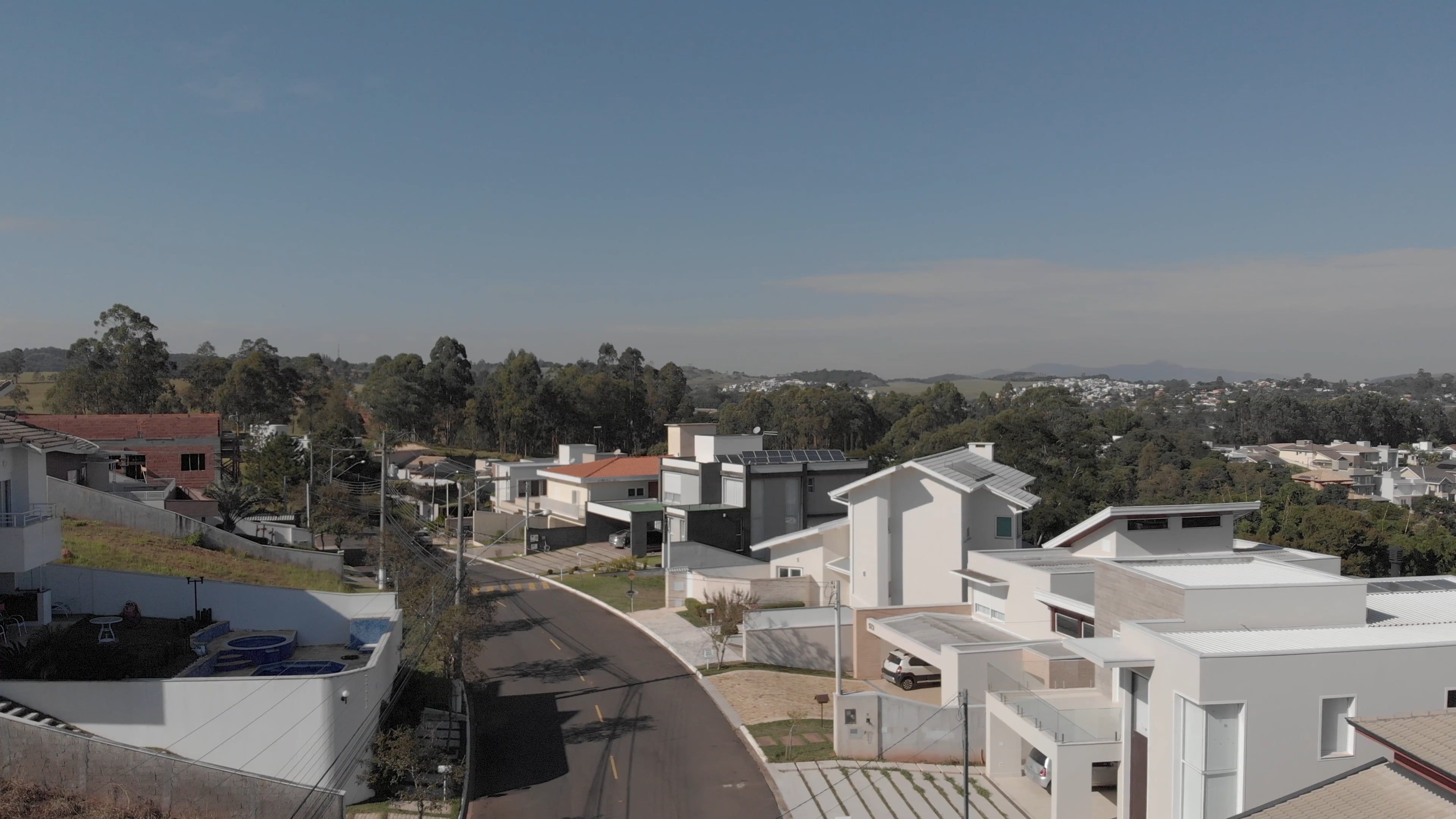 Drone Footage of City with Houses Free Stock Video Footage, Royalty ...