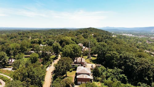 Aerial View Of A Town In Tennessee