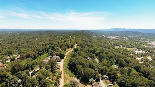 Aerial View Of A Countryside Landscape