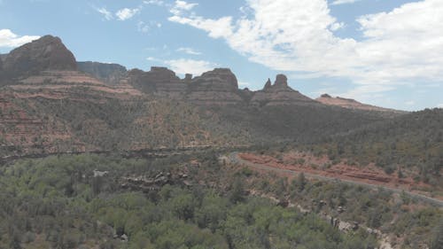 Aerial Footage Of Sedona Mountains