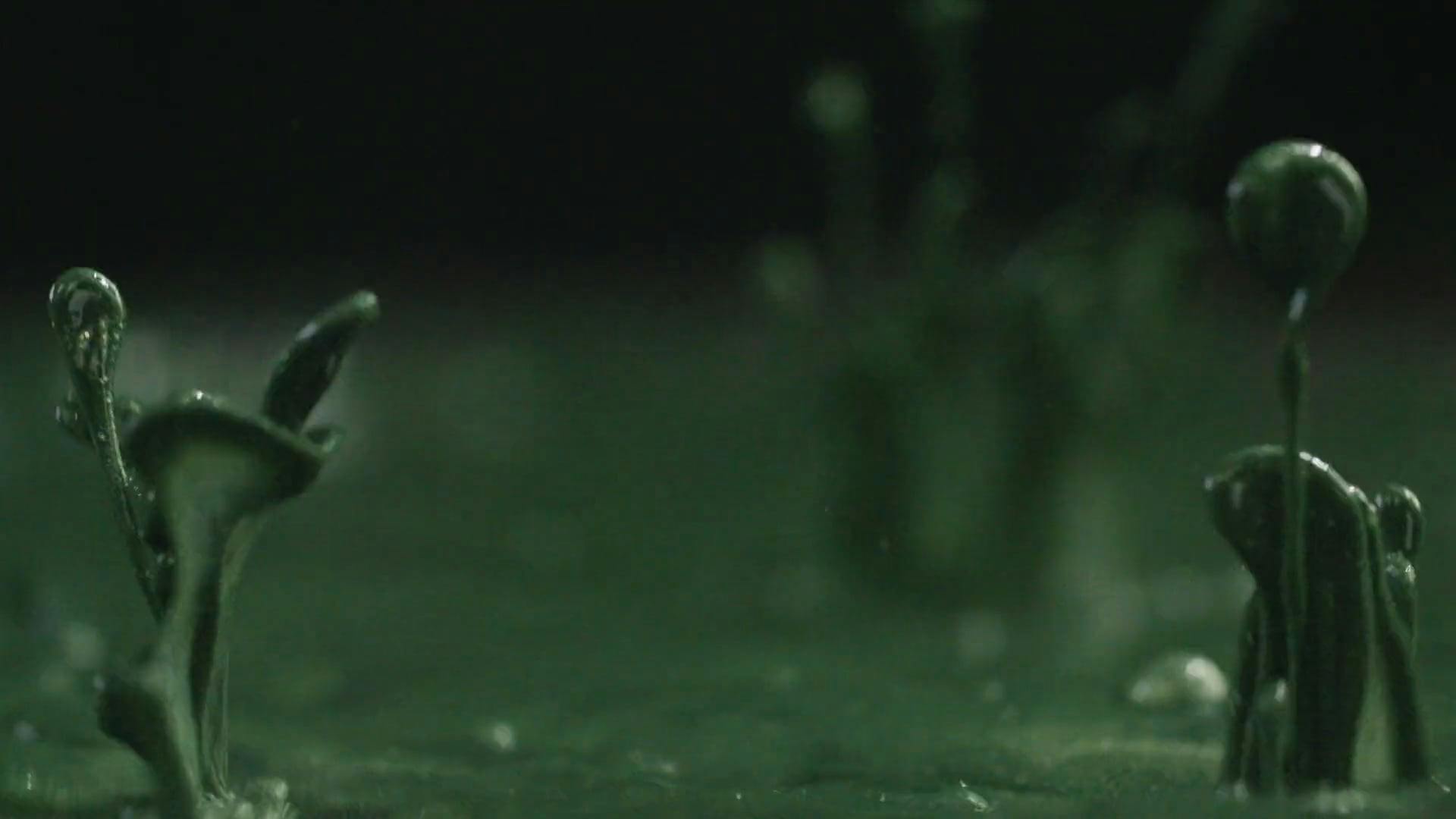 A Splatter Of Green Liquid · Free Stock Video