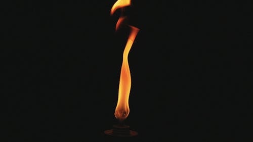 Flame Of A Gas Lamp