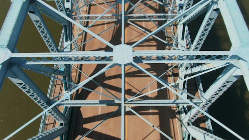 A Bridge Of Concrete And Steel Built Across A River