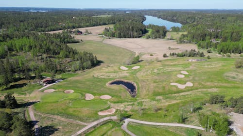 4K Drone Journey: Scenic Mountain Lakes, Forests, and Golf Courses