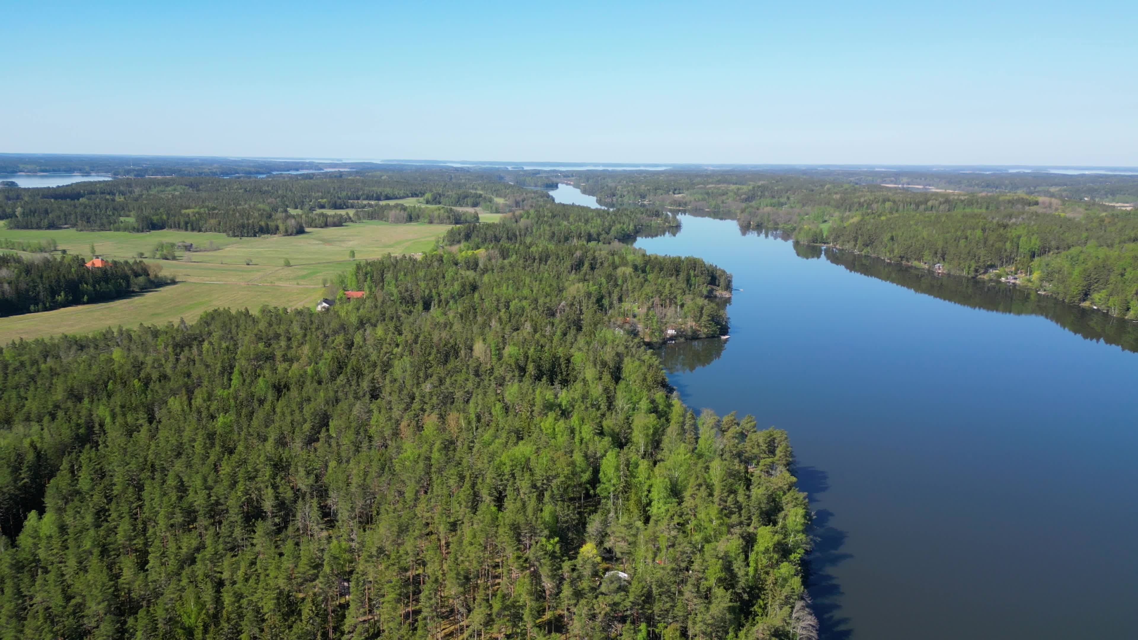 4K Drone Journey: Scenic Lakes and Forests Free Stock Video Footage ...