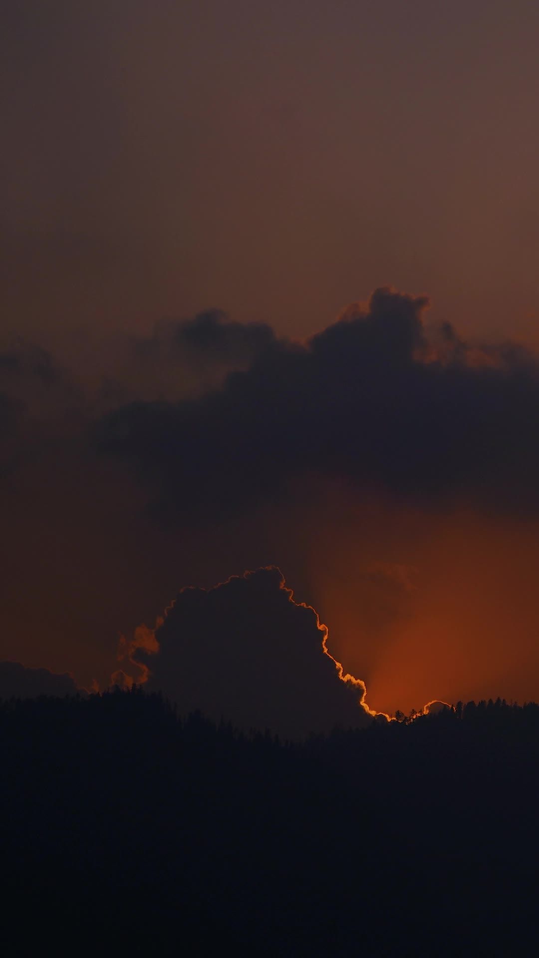 Beautiful Sunset Over Mountain Skyline Free Stock Video Footage ...